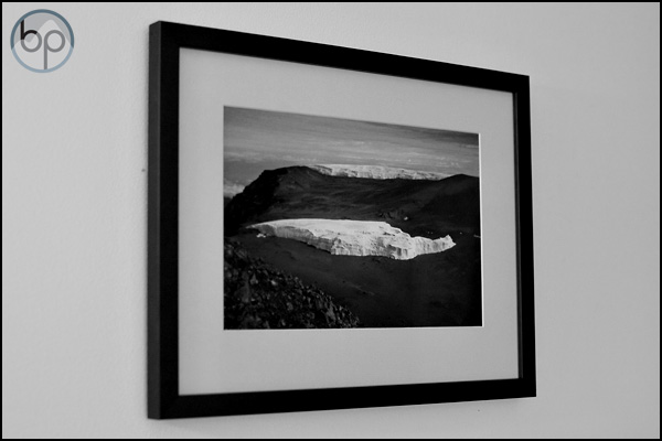 framed print of Furtwangler glacier on Mount Kilimanjaro, Tanzania