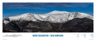 16" x 38" poster of the eastern slope of Mount Washington.